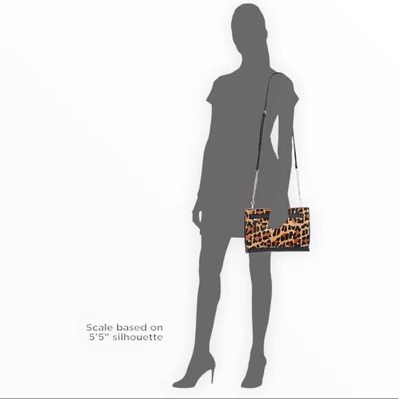 SFW Convertible Crossbody Bag NWT in Leopard Print and Black - Picture 2 of 4